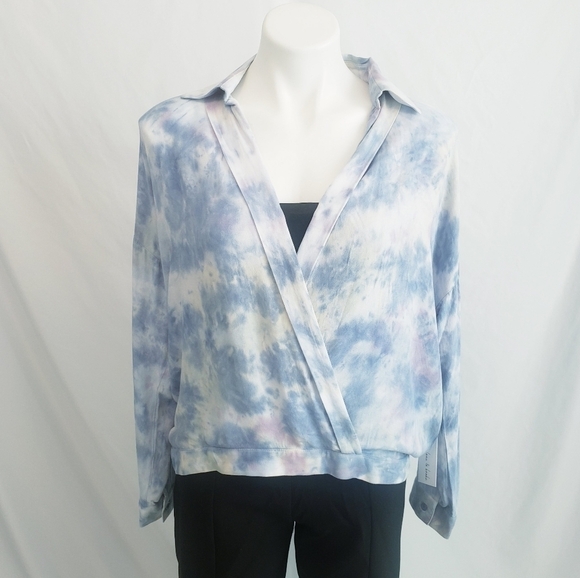 NWT Young Fabulous & Broke Stargazer Soho Tie Dye Top Blue - Picture 2 of 12